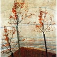 thumbnail image 2 of Schiele, Egon 12x12 White Modern Wood Framed Museum Art Print Titled - Autumn Trees 1911, 2 of 4