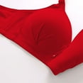 thumbnail image 3 of Loopsun Plus Size Bras for Women, Womens Plus-Size Thin Comfortable Breathable Cotton Bra Cover Red XXL, 3 of 4