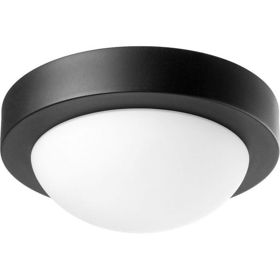 St Lawrence Drift 1 Light Flush Mount in Bailey Street Home Home Collection Style 9.25 inches Wide By 3.75 inches High-Noir Finish Bailey Street Home