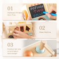 thumbnail image 3 of Wooden Ice Cream Truck Simulation Kitchen Toy Children Pretend Cook Play House Coffee Machine Toy Baby Early Education Fun Gifts, 3 of 7