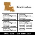 thumbnail image 2 of Louisiana State Silhouette Wood Mini Charms Shapes DIY Craft Jewelry - No Hole - 30mm (6pcs), 2 of 7