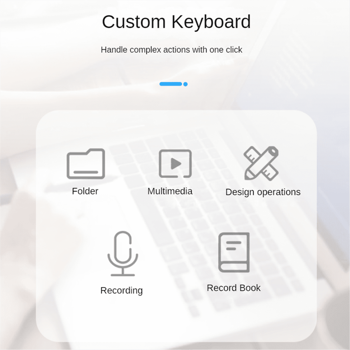 5 Keys Custom Keypad Macro Programmable Bluetooth Keyboard Copy Paste Rgb Button Gaming Mechanical Keyboard White,1 x Mini Keyboard 1 x USB cable,White