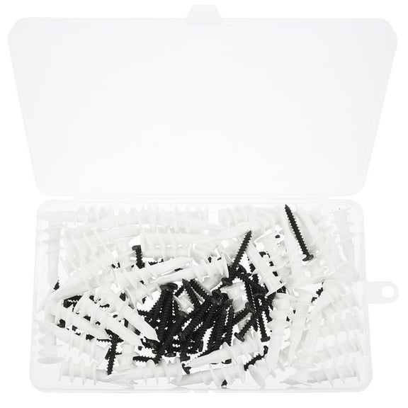1 Set Plastic Drywall Anchors with Screws Assortment Kit Fastener