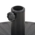 thumbnail image 3 of CorLiving 10ft Large Round, Market Outdoor Patio Umbrella with Side Flaps, Steel Frame and Round Fillable Base, 3 of 7