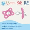 thumbnail image 4 of (3 pack) MAM Comfort Pacifier, 0-3 Months, Girl, 2 pack, 4 of 8