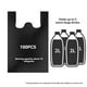 thumbnail image 2 of Large Capacity Black Plastic Garbage Bags 100pcs - Durable, Recyclable Trash Bags with Handles for H, 2 of 5