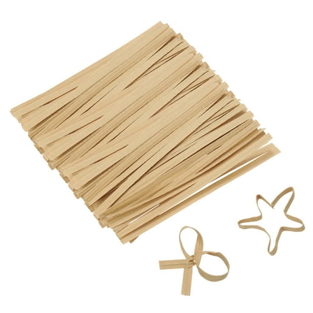 Uxcell 3" Kraft Paper Twist Ties, Metallic Reusable Ties for Bakery and Goodie Bags, Pack of 1000, Brown