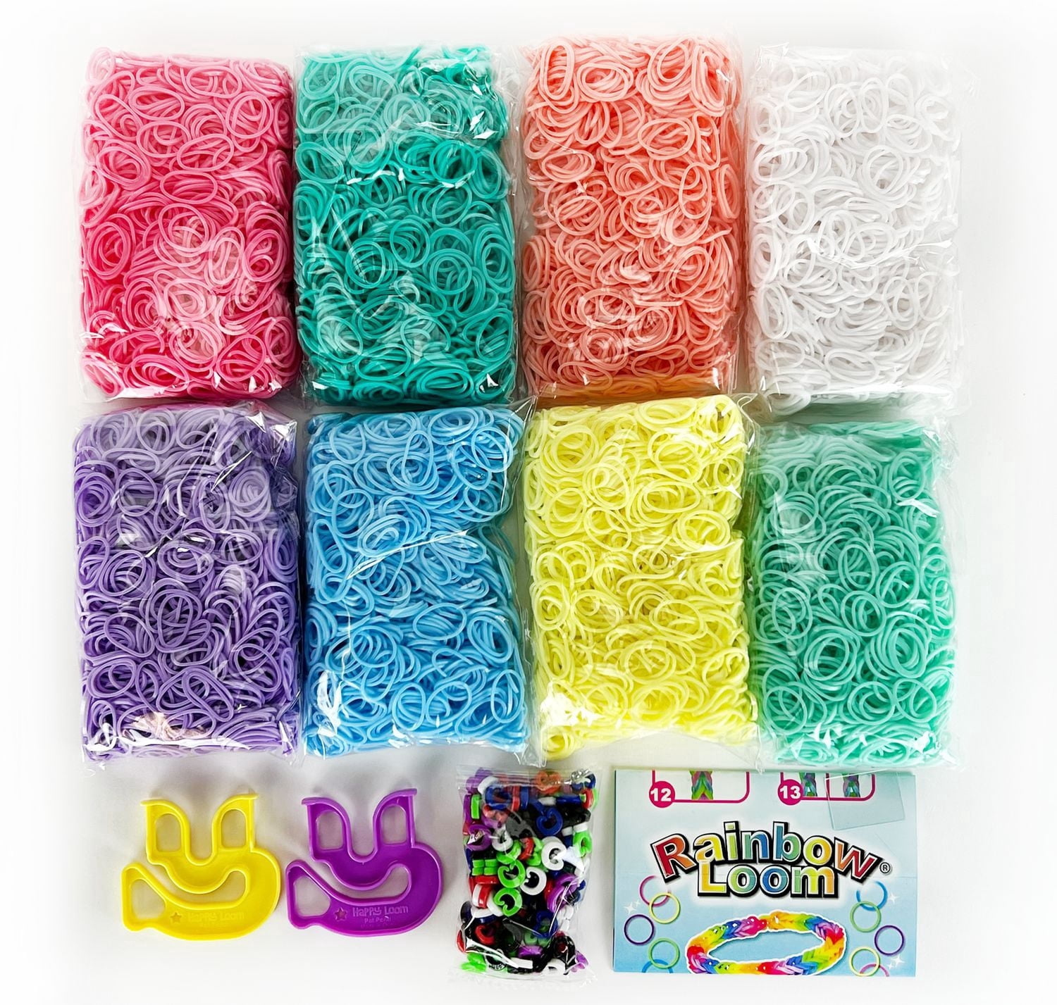 Boîte à trésor Rainbow Loom Pastel