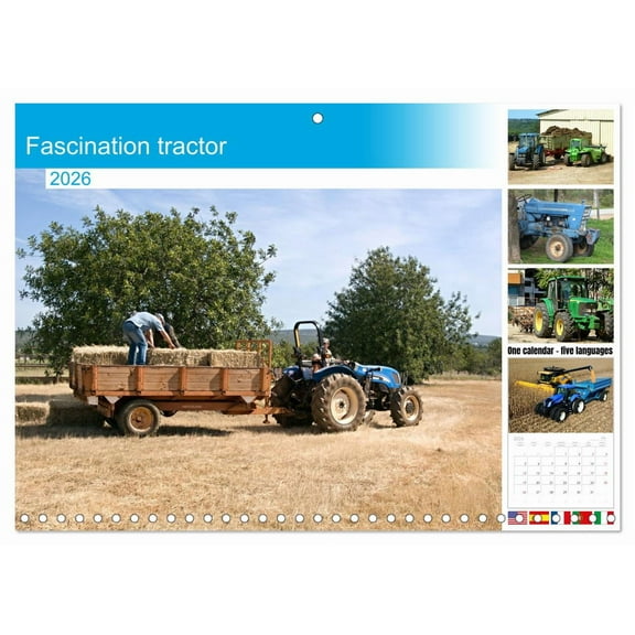 Fascination tractor (Monthly Wall Calendar 2026 16.5 x 23.4 (open)), CALVENDO 14 Month Calendar