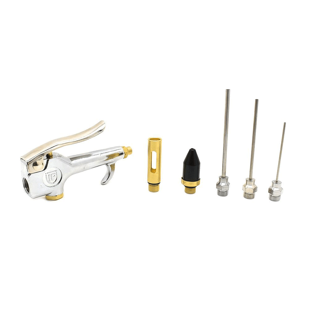 Interstate Pneumatics BZ306 Air Blow Gun Kit Standard Thumb Lever with Tips