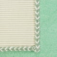 thumbnail image 4 of Ox Bay Stella 20" x 20" Green/Cream Bordered Cotton Adult Decorative Throw Pillow, 4 of 9