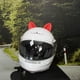 thumbnail image 5 of Orejas de gato para casco de moto rojas Con luz Kinlley, 5 of 7