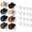 WHITE-16 Pack, variant on White 16 Pack 2.8 Inch Adhesive Hat Hooks Hardware Wall Organizer
