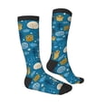 thumbnail image 3 of Bingfone Compression Socks For Women And Men Long Socks For Running Athletic Cycling Nurse-Cute Colorful Owls And Trees, 3 of 9