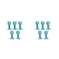 thumbnail image 1 of Wweixi 5 Pcs Poignée de Porte en Silicone Anti-Collision Faible Bruit pour Protection Ventouse Armoire Détachable Vert 2Set, 1 of 6
