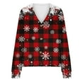 thumbnail image 5 of Enjoytime Christmas Womens Jackets Printed V-Neck Long Sleeve Casual Outerwear Fashion Button Down Trendy Fall Winter Cardigan Wine XL, 5 of 5