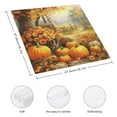 thumbnail image 3 of Jrxy Pumpkin Fall Leaf Pictures Thanksgiving Cloth Napkins Decor for Events, Pack of 4 2 PCS, 3 of 7