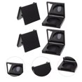 thumbnail image 4 of Miangastore 4Pcs Eyeshadow Box Portable Customizable Black Square with Circular Inner Mirror, 4 of 8