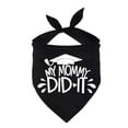 thumbnail image 3 of Graduation Dog Bandana, Funny "My Mommy Did It" & "It Was Ruff, But We Did It" Pet Bib Scarf for Class of 2026 Ceremony, Adjustable Triangle Neck Tie for Photo Props A, 3 of 7