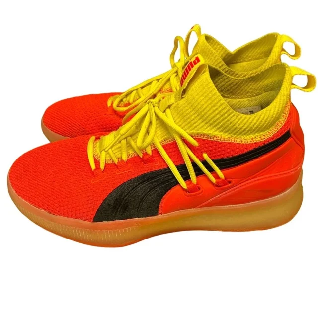 PU & MA Clyde Court Disrupt Red Blast Men's Sneakers, Size 10