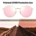 thumbnail image 3 of Gafas de sol Joopin Circle Metal Polarized UV400 Gold Black, 3 of 6