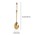 thumbnail image 5 of Stainless Steel Coffee Spoon Retro Tea And Coffee Spoon Gold-plated Dessert Stainless Steel Spoon Ceramics Spoon For Dessert Luxury Party Pink, 5 of 10