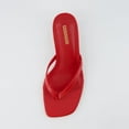 thumbnail image 6 of Cushionaire Women's Miami Kitten Heel Thong Sandals +Memory Foam, 6 of 6