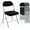 Black, variant on BONNLO 2pcs Folding Chairs with Padded Seat & Backrest, 350lbs Capacity,Orange