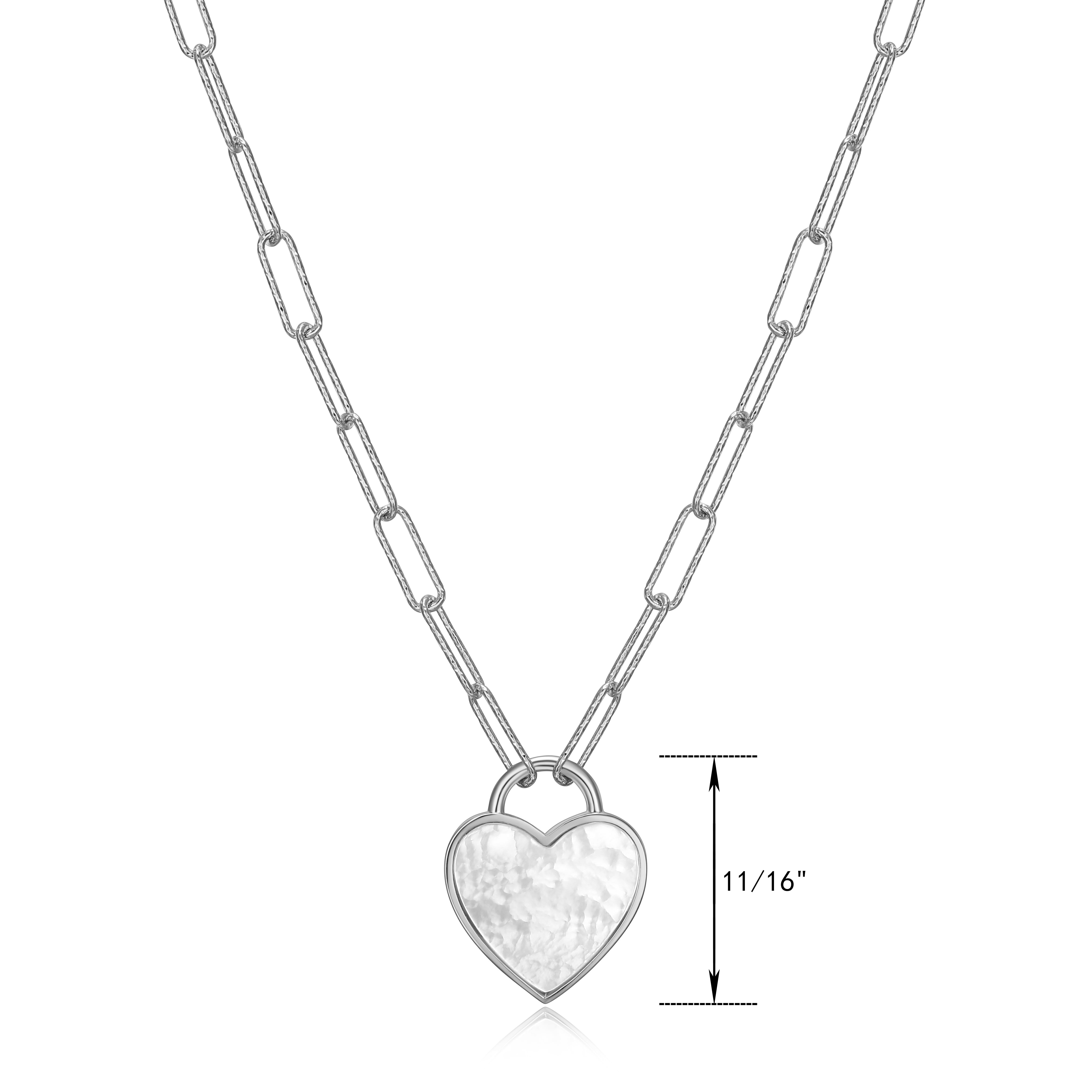 ●ANOETIC● ANC VOLUME HEART PEARL NECKLACE_SILVER 9494c561-8e52-455f-a359-