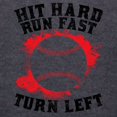 thumbnail image 3 of CafePress - Hit Hard Run Fast Turn Left - Mens Hooded Shirt, 3 of 3