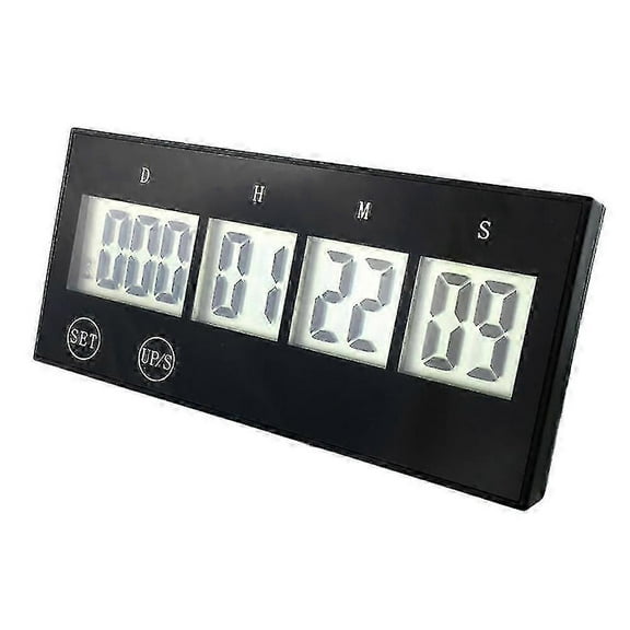 Retirement Countdown Clock, Up To 999 Day Countdown Timer, Black fg2025031701146