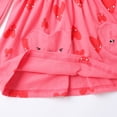 thumbnail image 3 of HILEELANG little Girls Cotton Dress 2-7T, 100% Soft Cotton, Long Sleeve Cute Heart Print Casual Princess Outfit 6T, 3 of 6