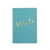 Turquoise WRITE Leather-like 6x8 medium Lined Journal by Eccolo trade