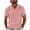 Pink, variant on JTSRKL Mens Wrinkle Texture Tees Short Sleeve V Neck Summer Beach Golf Shirts Crinkled Cooling Lightweight Breezy Relaxed Pullover Tops Light Blue S