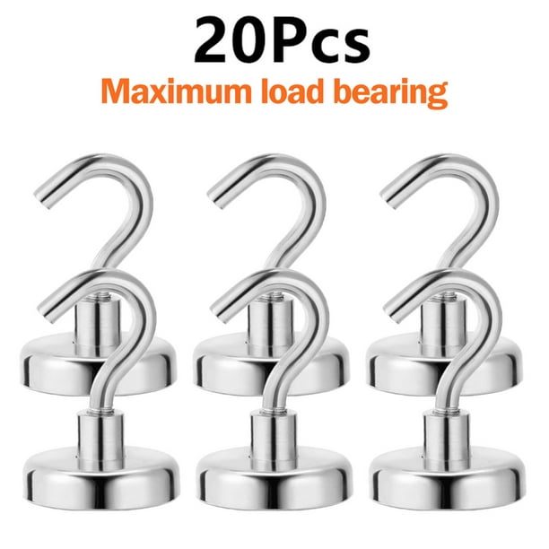 Gpoty Strong Magnetic Hooks Heavy Duty Wall Hooks Magnetic Hooks Hanging Hanger Kitchen Accessories(D12) - Walmart.com