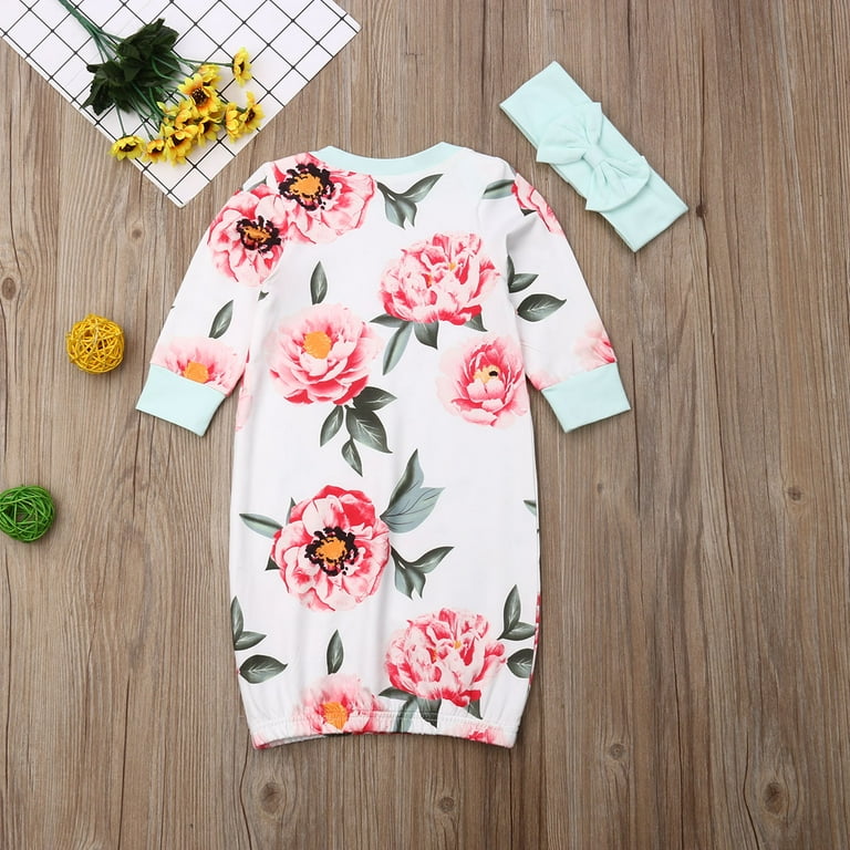 Baby girl sleeping gowns sale