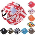 thumbnail image 4 of Pet Dog Hats Baseball Cap Sun Protection Sports Outdoor Sun Hats for Small Medium Dogs with Hole, 4 of 4