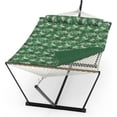 thumbnail image 1 of Double Hammock with Stand – 2-Person Cotton Rope Hammock with Polyester Quilted Pad & Pillow, 475 Lbs Capacity Portable Hammock for Garden, Yard & Camping, 1 of 7