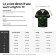 thumbnail image 5 of Honeii Numbers Skull for Men's Short-Sleeved Button-Up Collared Shirt Featuring A Pocket, Perfect for Beach Vacations, And Travel Adventures.-Large, 5 of 5