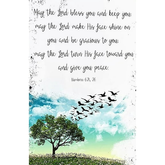 May The Lord Bless You and Keep You, Numbers 6 24  Bible Verse Wall Art Christian Gift, Scripture  Bedroom Wall Decor poster