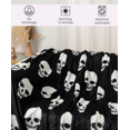 thumbnail image 4 of Halloween flannel blanket, horror skull print pattern blanket, happy Halloween gift, suitable for sofa, bed, car, office(60*80IN), 4 of 4