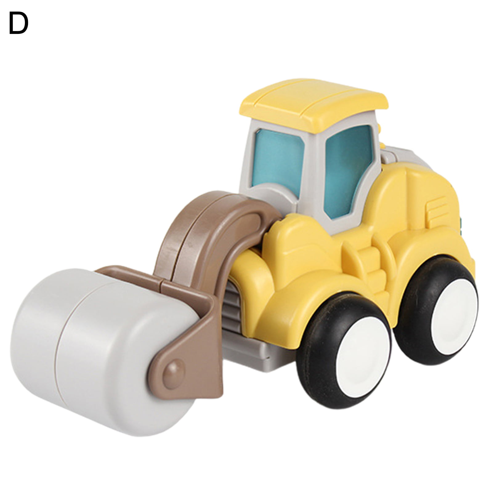 1:50 Miniature Road Roller Truck Model Car Art Crafts Ornaments Yellow 
