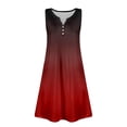 thumbnail image 6 of Bovxnpu Womens Summer Dress, Women's Casual Sundress Flowy A-Line Dresses Mini Dress, Women's Summer Fashion Printing Pocket Button Sleeveless V-Neck Dress M, 6 of 6