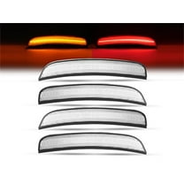 KOJEM LED Side Marker Lights Compatible with 2015-2023 Chrysler 300 Replacement for CH2551136 CH2550136 4Pcs Front Yellow Rear Red LED Bumper Signal Parking Lamps