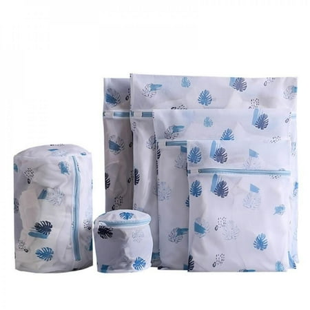 

Velocity Mesh Laundry Bag 6PCS Zipped Laundry Bag Wash Mesh Clothing Care Foldable Protection Washing Net Filter for Lingerie Underwear Bra Socks Clothes