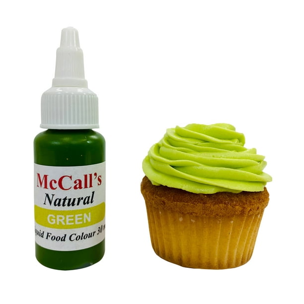 McCall's Colorant alimentaire vert liquide naturel 30 ml, 1 oz