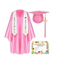 thumbnail image 1 of Kindergarten Graduation 2026 Cap And Gown Set Silk Finish Graduation Outfit With Tassel And Keepsake Gift Kit Commemorative Ceremony Attire Photo Props School Celebration Outfit For Graduation Memory, 1 of 5