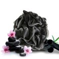 thumbnail image 2 of Paquete de 4 exfoliantes suaves tipo puf de malla extragrandes para hombres y mujeres: exfolia con una gran limpieza suave en blanco y negro en accesorios de baño de belleza, 2 of 3