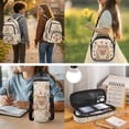 thumbnail image 3 of Bulopur 17 Inch 4 PCS Backpack Set Capybara Print School Bag with Full Accessories for School and Learning Use, 3 of 7