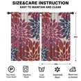 thumbnail image 2 of Blackout Kids Curtains,Red and Blue Floral Pattern Childrens Insulated Curtains Set Of 2,Bedroom Essentials,Toddler Room Decor 52x84in(132x213cm), 2 of 5
